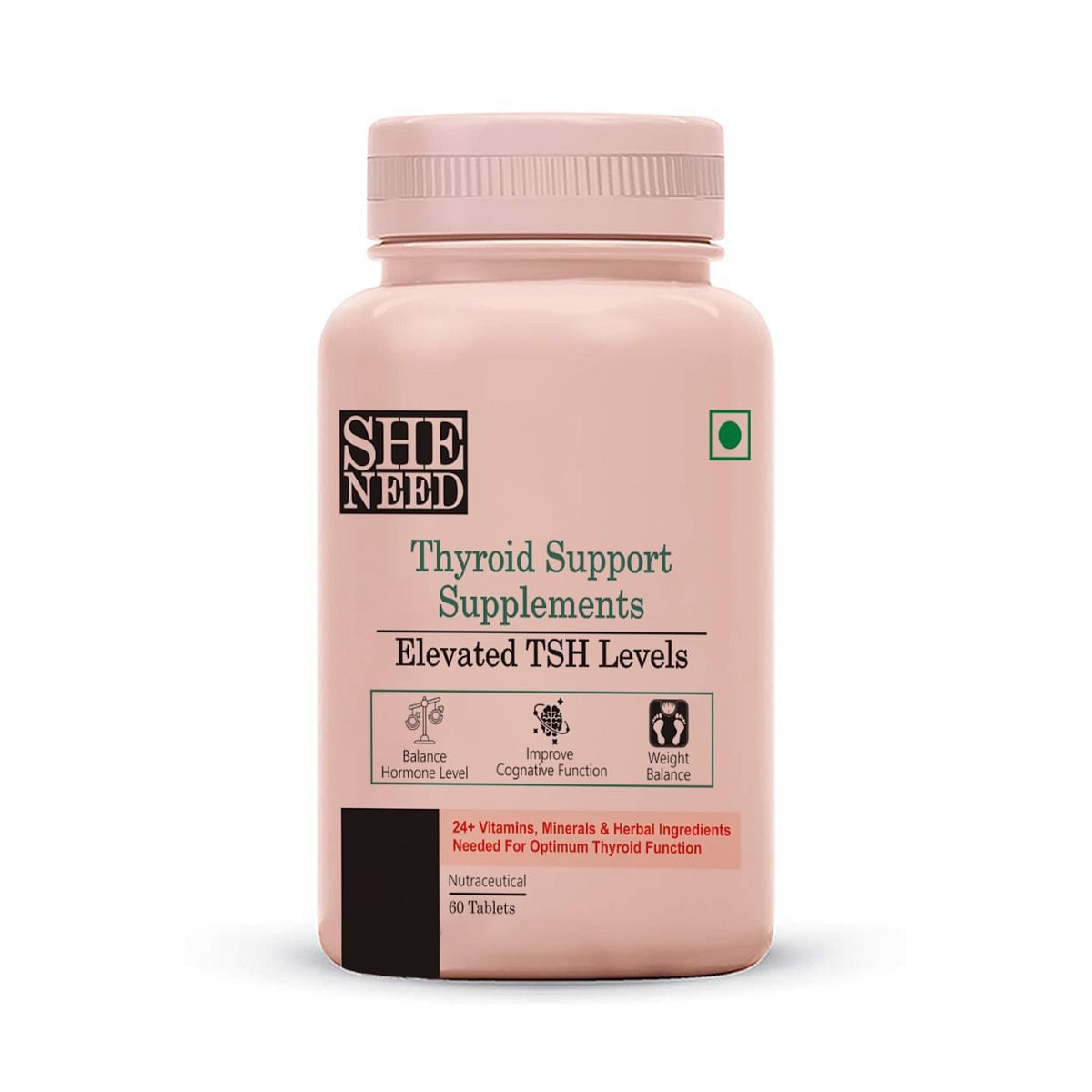 

SheNeed Thyroid support supplement |Boosts Metabolism– 60 Tablets