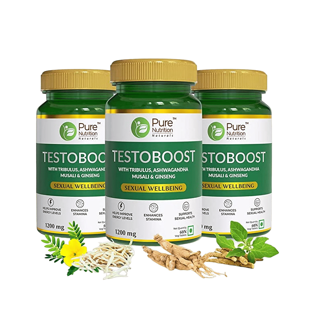 

Pure Nutrition Testoboost, Testosterone Booster Supplement - 180 Tablets (Pack Of 3)