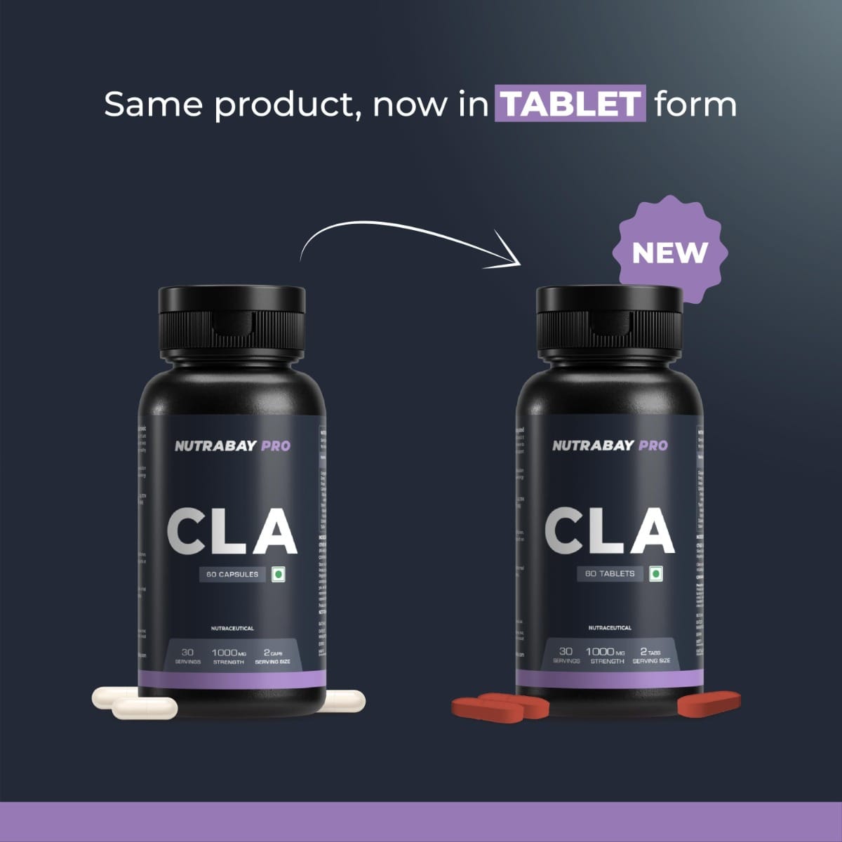 Nutrabay Pro CLA (Conjugated Linoleic Acid) Fat Burner, Boosts