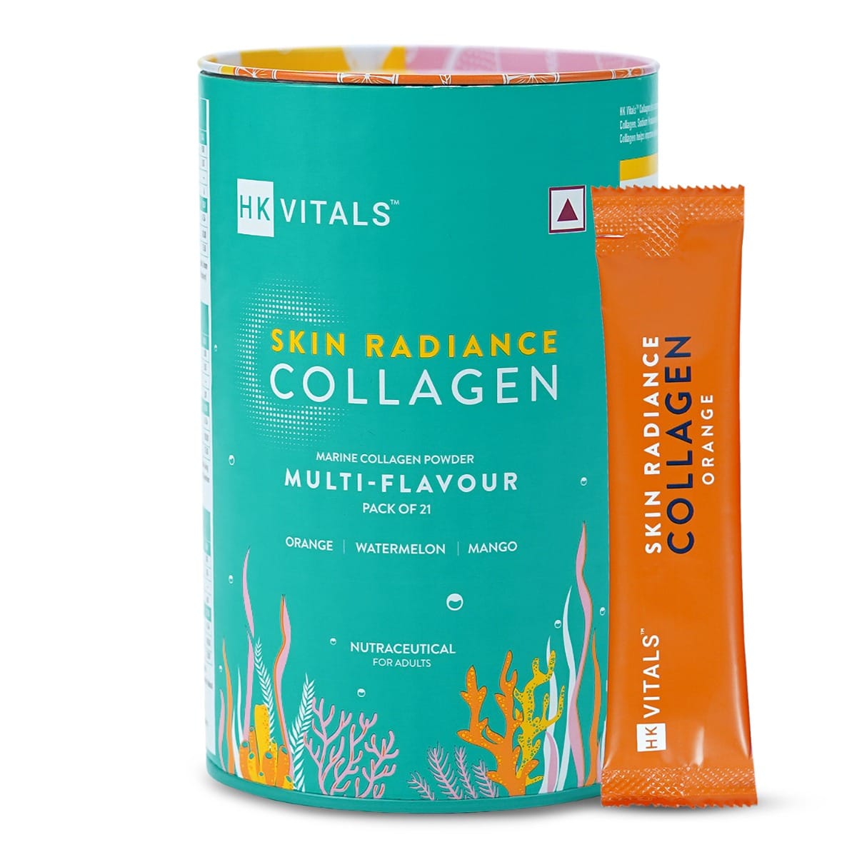 hk vitals Skin Radiance Marine Collagen Supplement (Multi-Flavour, Pack of 21) |With Biotin, Vitamin C & E | For Healthy Skin, Hair & Nails-image-44