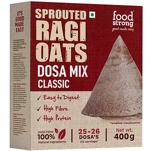 Foodstrong Sprouted Ragi & Oats Dosa Mix | 400g