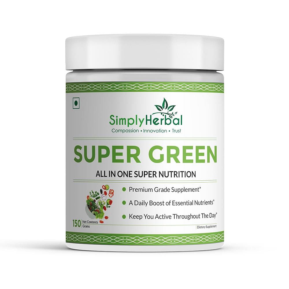 

Simply Herbal Superfood Green and Herbs Mix Supplement Powder - 150 g