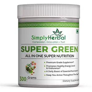 Simply Herbal  Superfood Green and Herbs Mix Supplement Powder - 300 g