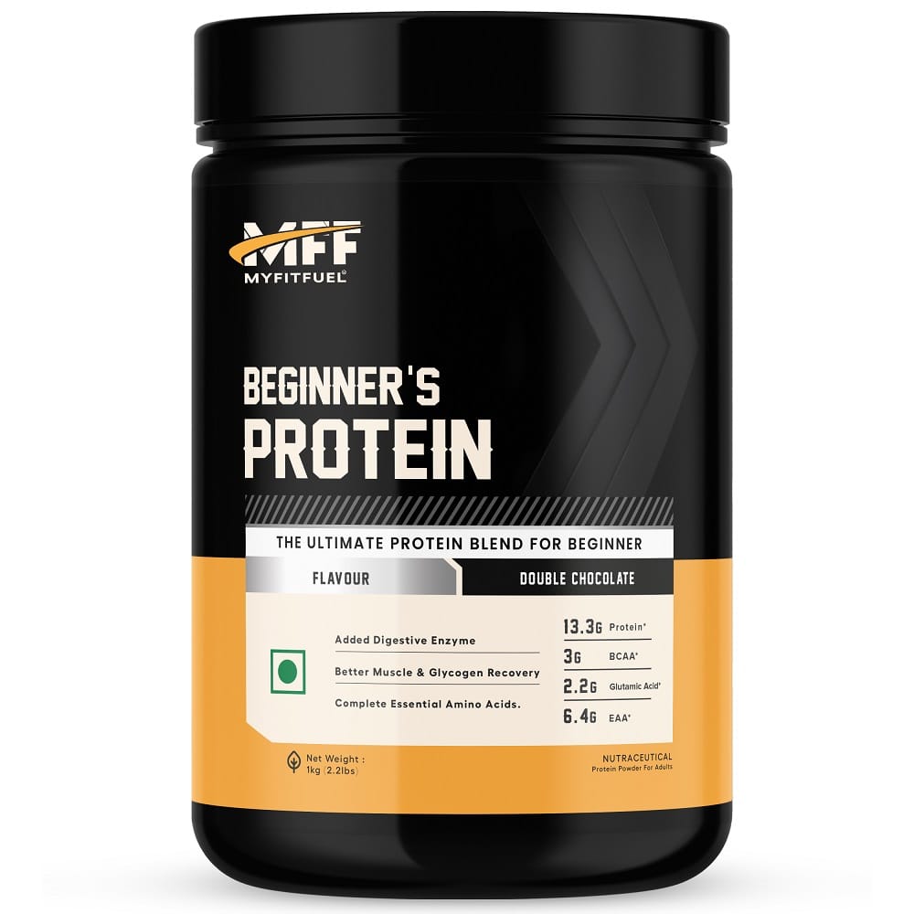 

MyFitFuel Advance Beginner Whey Protein, 1Kg, Double Chocolate (Concentrate & Isolate) + Digestive Enzymes