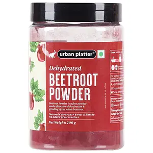 Urban Platter Dehydrated Beetroot Powder, 200g |Sweet and Earthy | Natural Food Colorant | Additive Free 