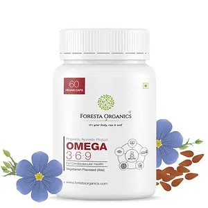 Foresta Organics Omega 3:6:9 Vegan with Flaxseed and Safflower Extract 60 Capsules
