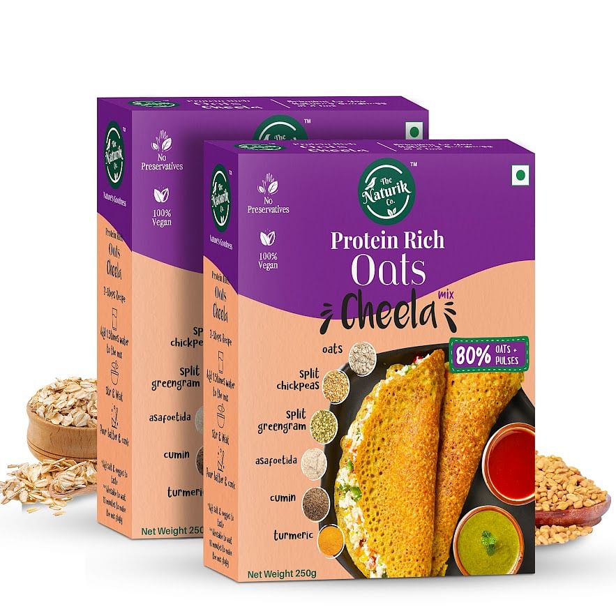 

The Naturik Co Oats Cheela Mix - 250g each (Pack of 2)