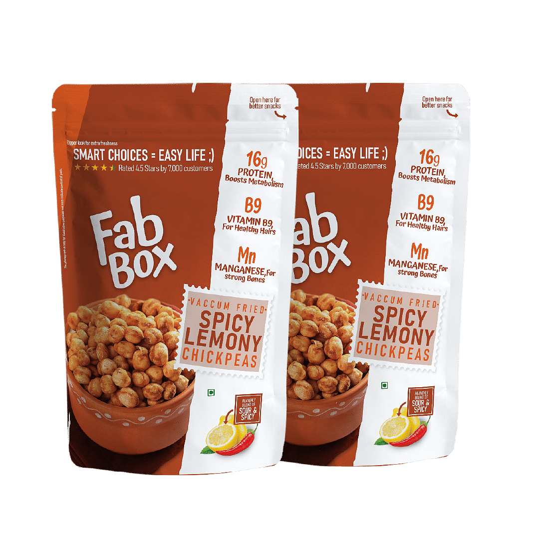 

Fabbox Spicy Lemony Chick Peas 140g | Pack of 2