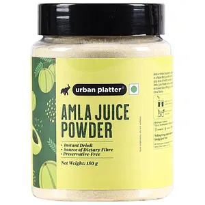 Urban Platter Amla Juice Powder, 150g (Preservative-Free Instant Drink, Add it to juices, smoothies and shakes, Source of Dietary Fiber, Indian Gooseberry)