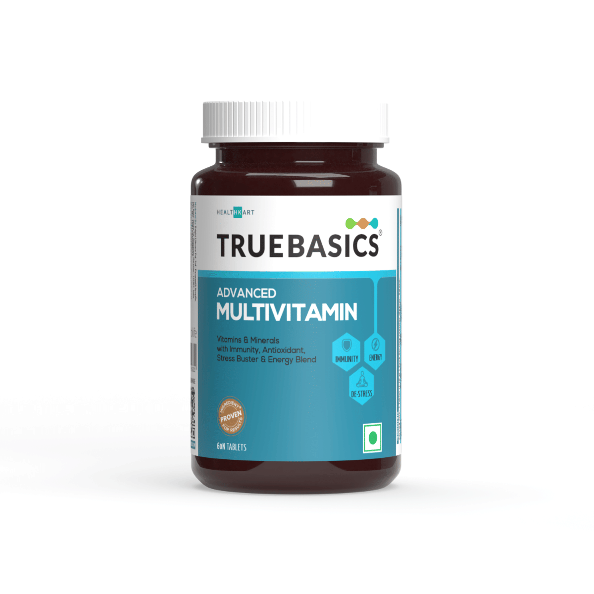 TrueBasics Advanced Multivitamin For Men & Women (60 Tablets) | With Clinically Researched Ingredients & Herbal Extracts | For Immunity, Energy & Stress-Relief-picture-10