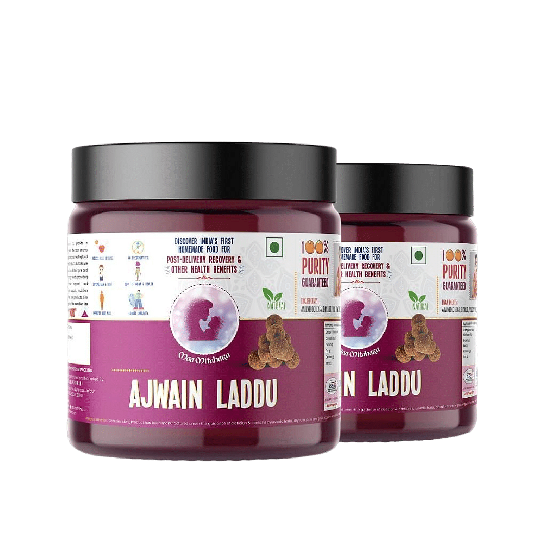 

Maa Mitahara Post delivery Ajwain Laddu (200 gm) | Pack of 2