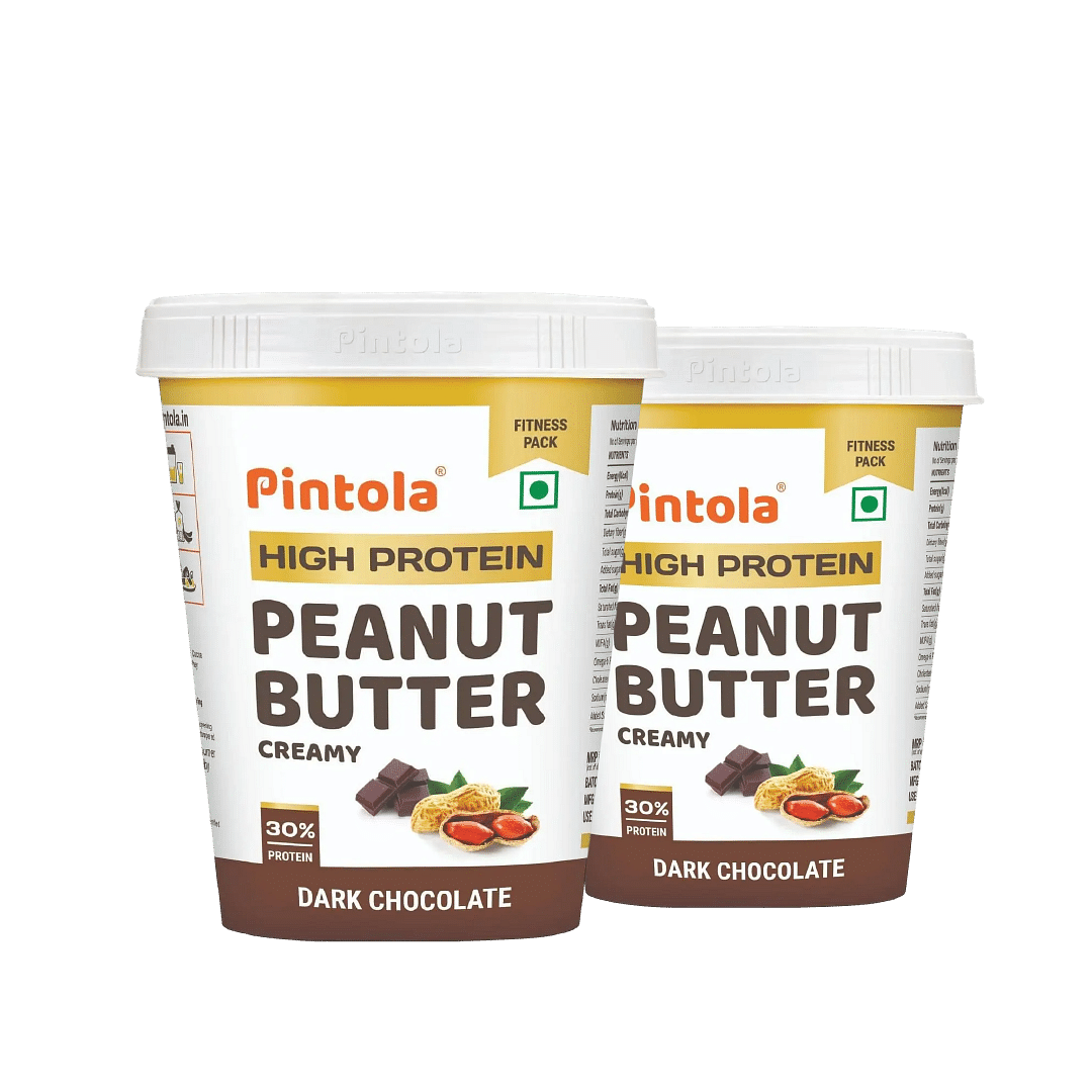 

Pintola HIGH Protein Peanut Butter Dark Chocolate | 30% Protein | High Fibre | NO Salt | Non GMO, Naturally Gluten Free, Zero Cholesterol | Creamy,...