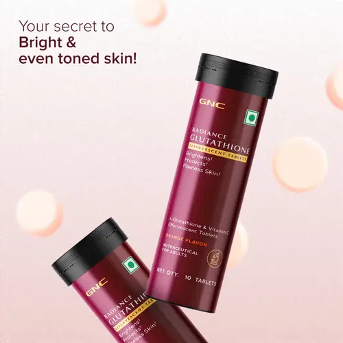 GNC Radiance Glutathione Effervescent Tablets | 10 Gluten-Free Tablets | Radiant Skin with Powerful Antioxidant Support | Your Skin Revitalization Partner GNC Radiance Glutathione Effervescent Tablets | 10 Gluten-Free Tablets | Radiant Skin with Powerful Antioxidant Support | Your Skin Revitalization Partner