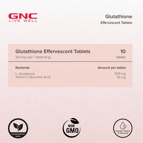 GNC Radiance Glutathione Effervescent Tablets | 10 Gluten-Free Tablets | Radiant Skin with Powerful Antioxidant Support | Your Skin Revitalization Partner GNC Radiance Glutathione Effervescent Tablets | 10 Gluten-Free Tablets | Radiant Skin with Powerful Antioxidant Support | Your Skin Revitalization Partner