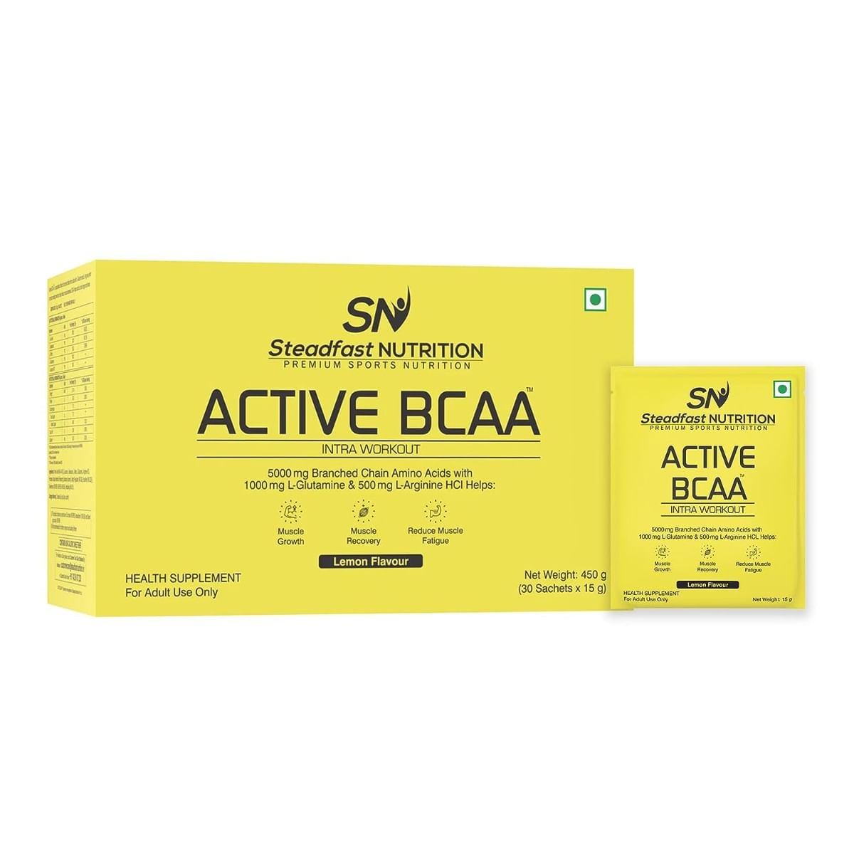 Steadfast Nutrition Active BCAA Pre Workout BCAA Supplement in 211