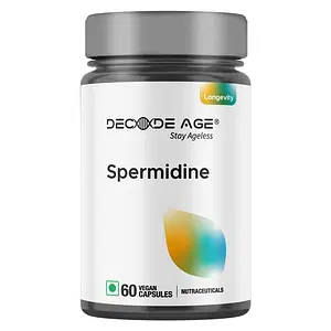 Decode Age 98% Spermidine- Rich Wheat Germ Extract | For Antioxidant and Healthy Aging | Cell Renewal and Immune & Cognitive Support (60 Tablets)