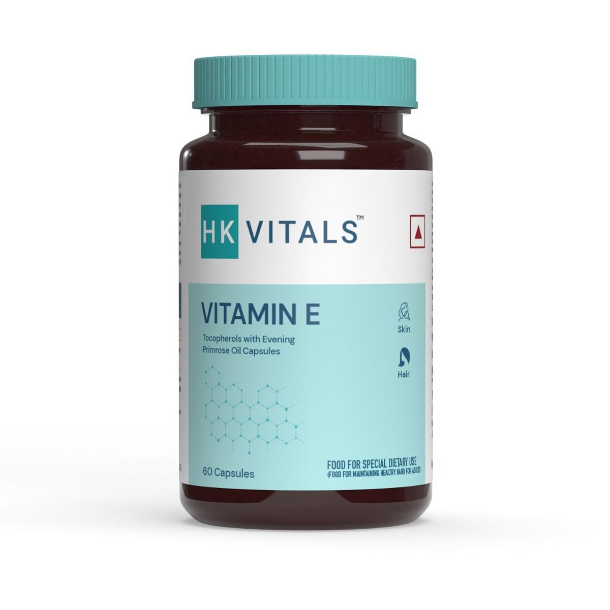 

HealthKart HK Vitals Vitamin E Capsules for Face & Hair, Antioxidant Support & Immunity Booster, Controls Wrinkling, Skin Roughness & Dehydration, ...