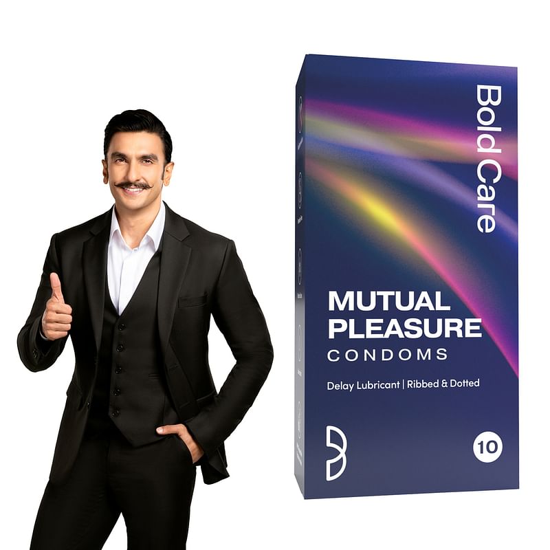 

Bold Care Mutual Pleasure Dotted (576 Dots), Ribbed & Delay Condoms (Pack of 10) | Ultra thin with benzocaine & menthol lubrication | 60 Microns | ...