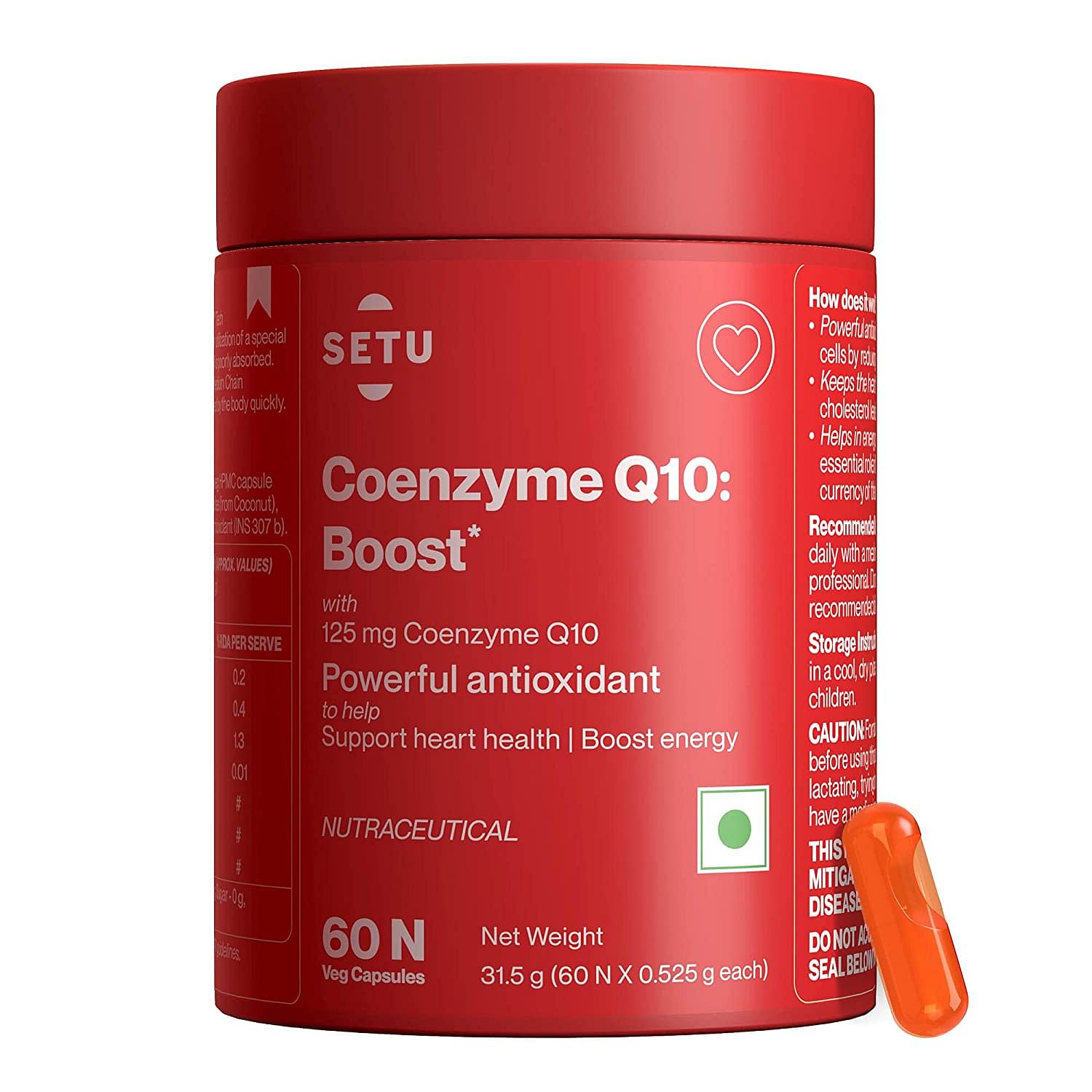 Setu Coenzyme Q10 Boost Powerful Antioxidant Ubiquinol High