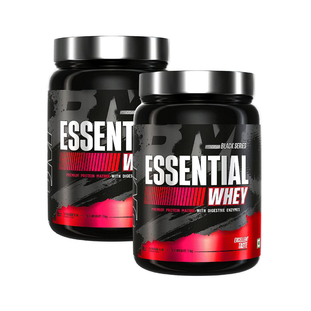 

Bigmuscles Nutrition Essential Whey (1Kg, Rich Chocolate) | Whey Protein Concentrate With Digestive Enzymes Pack Of 2