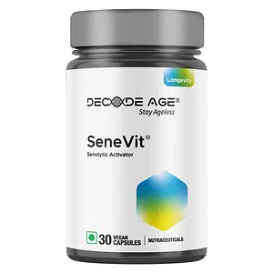 Decode age Senolytic Activator SeneVit Blend of Fisetin, Apigenin For Immune Support, Anti Aging & Longevity Non-GMO, Gluten-Free (30 Veg Caps.)