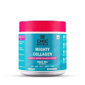 Chicnturix Mighty Collagen – With 8G Japanese Marine Collagen Peptides + 2Mg Astaxanthin | Youthful Skin, Healthy Bones & Joints
