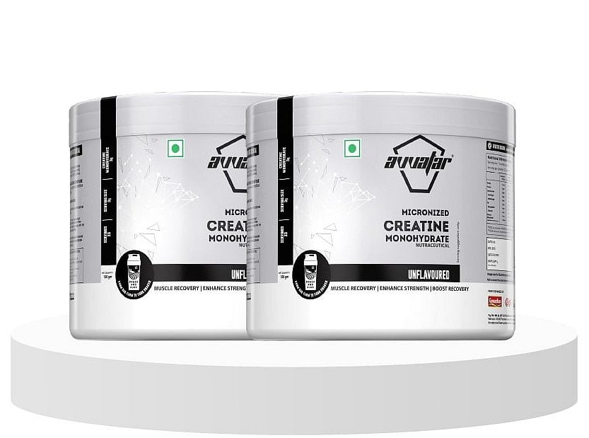 

Avvatar Creatine Unflavoured 100gm Pack of 2