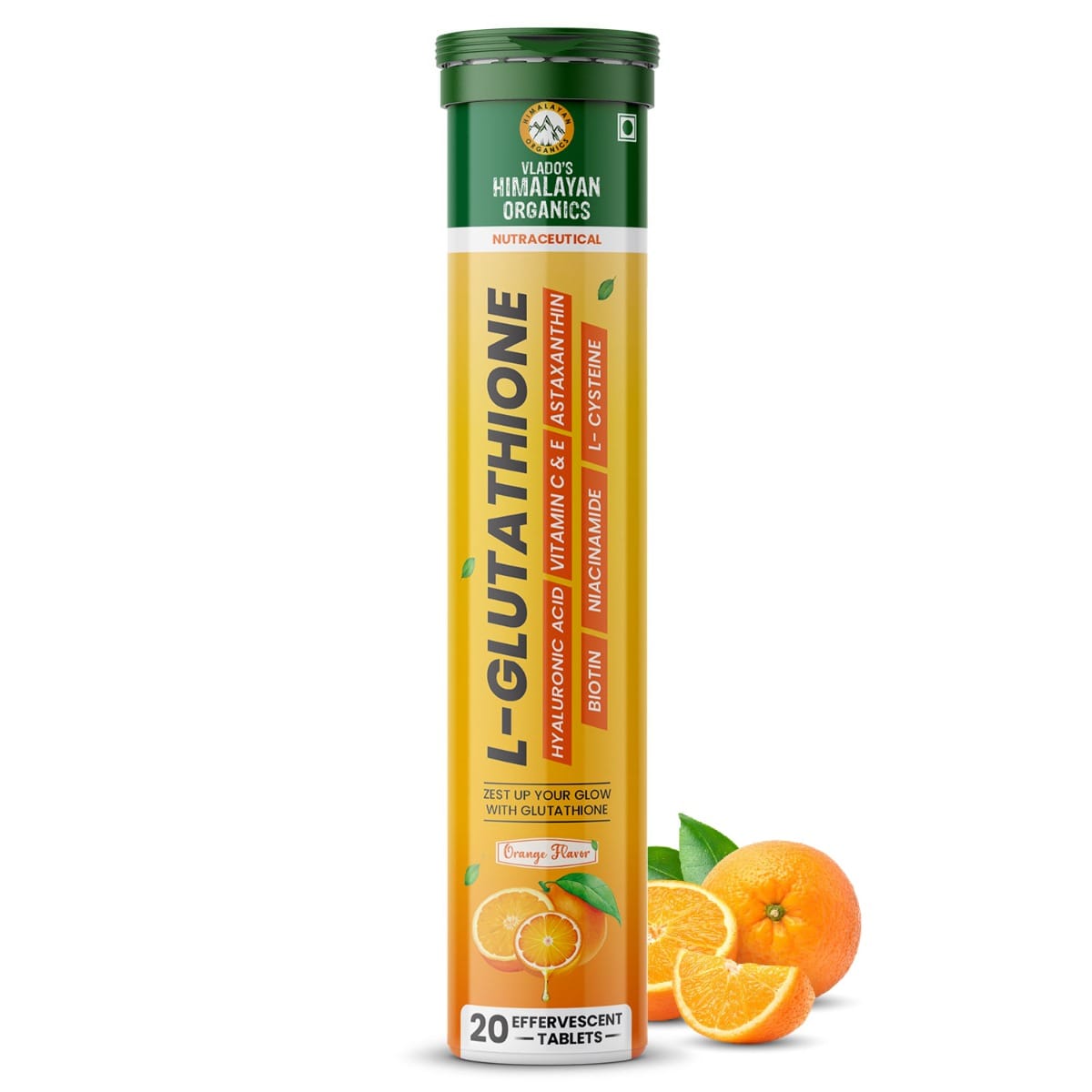 

Vlado's Himalayan Organics L-Glutathione 20 Effervescent Tablet - Pack of 1