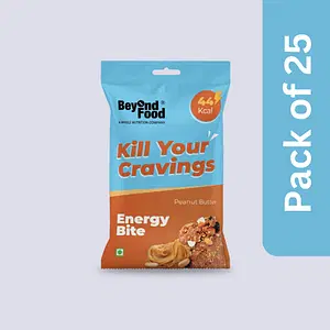 Beyond Food Energy Bites - Peanut Butter | Pack Of 25 | 25x10G
