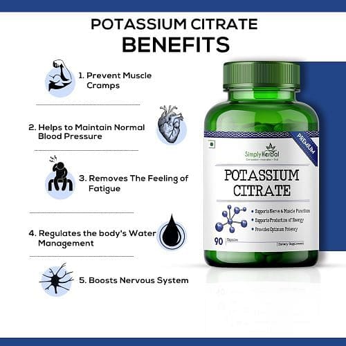 Simply Herbal Magnesium Citrate Complex Supplements With Potassium