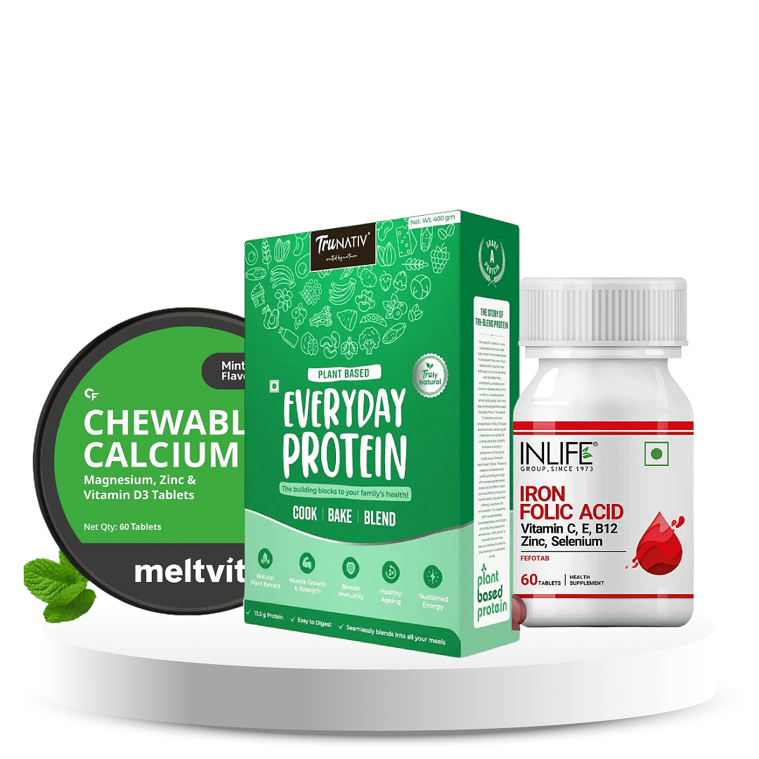 

Youthful Vitality Starter Kit (Ca + Iron & Folic acid+ Protein