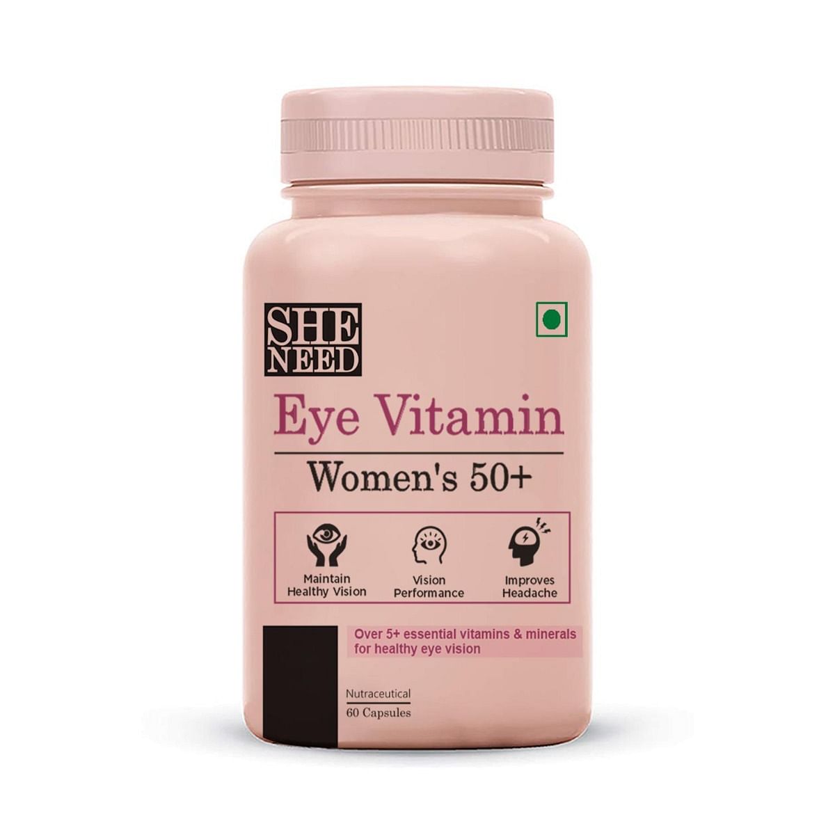 

SHENEED WOMEN’S EYE VITAMIN 50+ Supplement for Dry Eyes, Healthy Vision, Natural Eye & Vision Support with Zeaxanthin, Meso Zeaxanthin, Lutein, Blu...