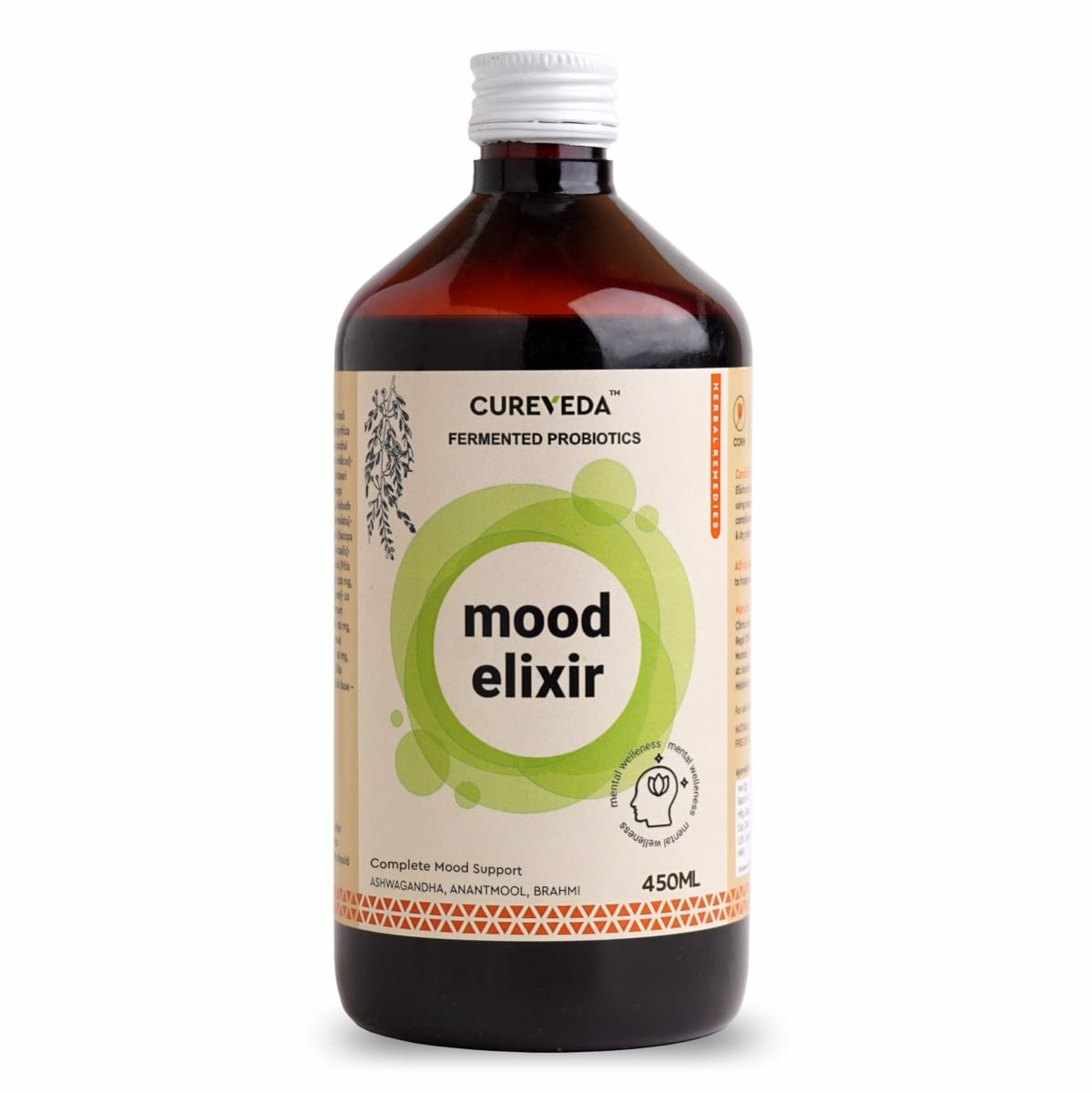 

Cureveda Mood Elixir - for stress & anxiety support - pack of 1 (450 ml)