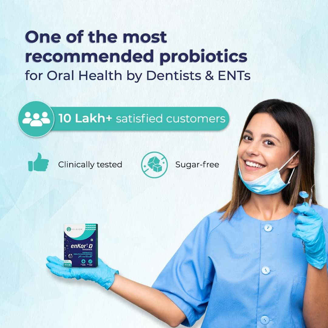 Velbiom enKorD Immunity Boosting Daily Probiotic for Oral Health