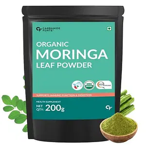 Carbamide Forte 100% Organic Moringa Powder 200g | 40 Servings | Immunity | Digestion | Energy