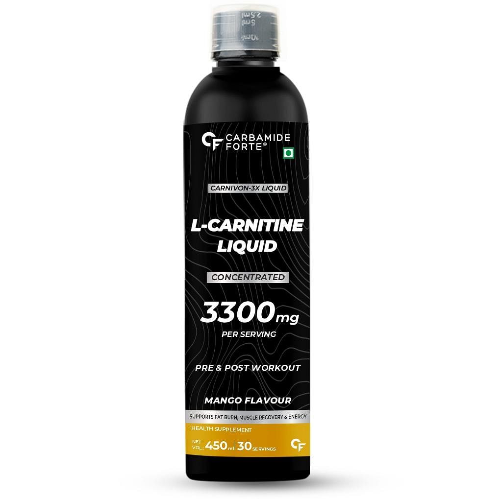 

Carbamide Forte L Carnitine Liquid 450ml | 30 Serving | Vitamins | Mango Flavour | Muscle Recovery | Energy