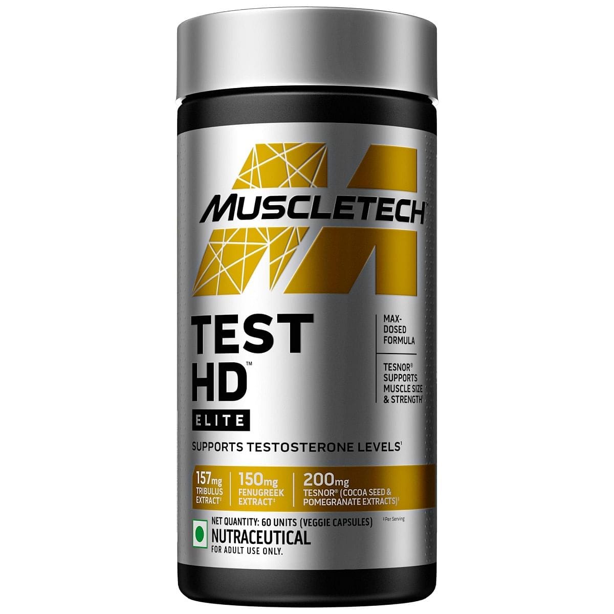 Muscletech Test Hd Elite Unflavoured 60 Units 180g