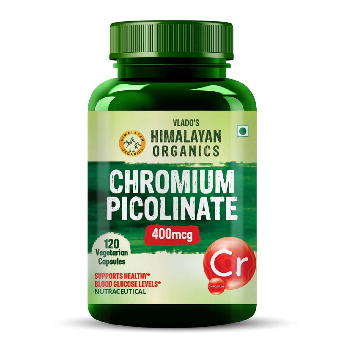 

Vlado's Himalayan Organics Chromium Picolinate 400mcg | Supports Healthy Blood Sugar Level | Healthy Heart | Essential For Weight Management - 120 ...