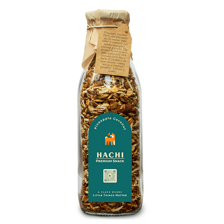 

Hachi With Love Premium Pineapple Coconut Granola Bottle (500g)