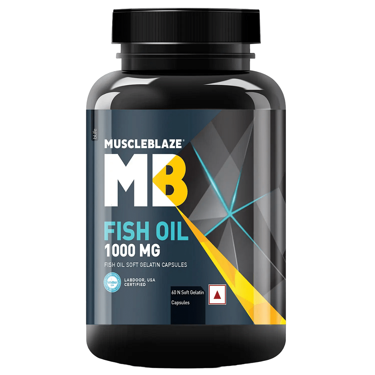 

MuscleBlaze MB Fish Oil 1000mg | 60 Capsules | Muscle | Brain | Heart