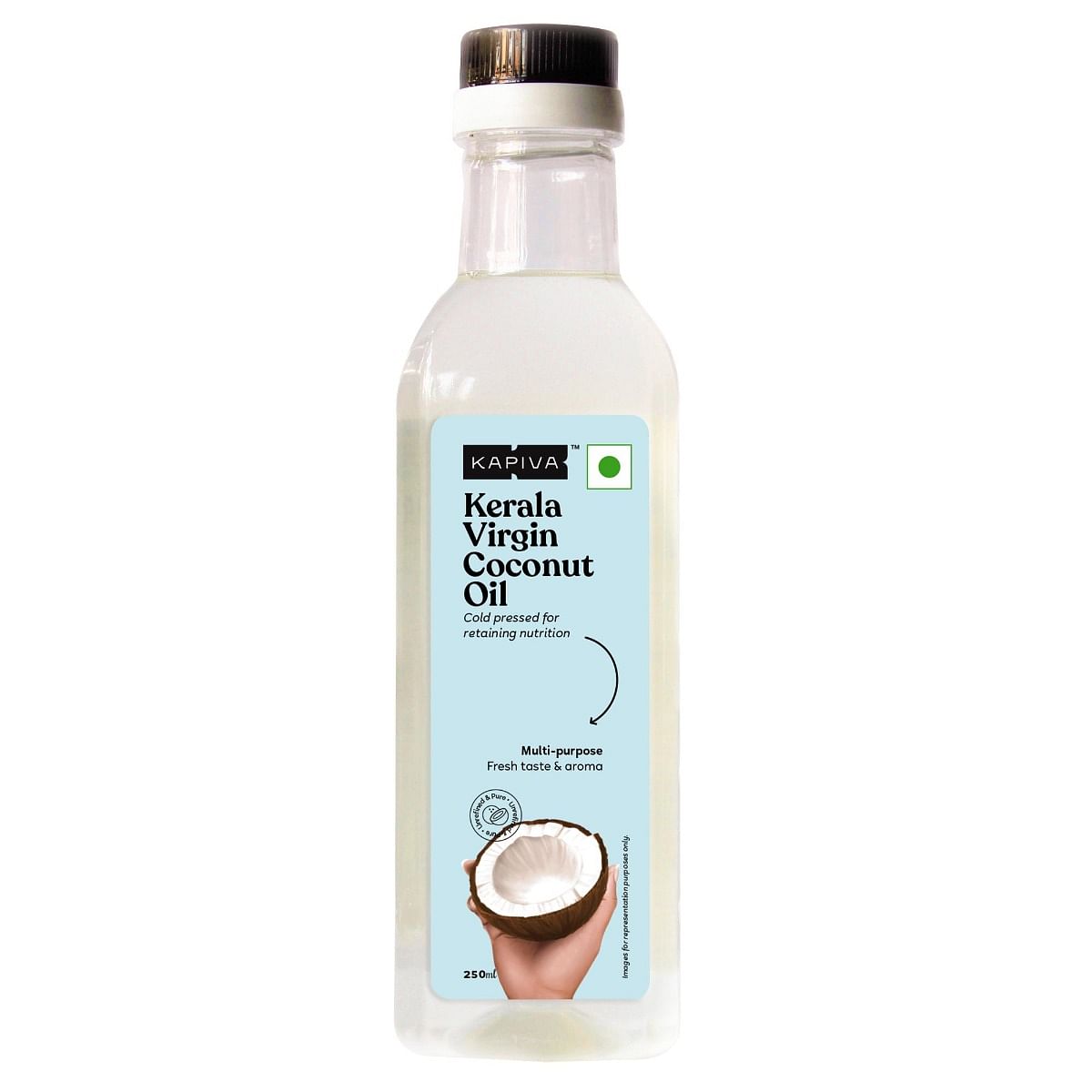 

Kapiva Virgin Coconut Oil | Cold-pressed For Maximum Nutrition - 250 Ml