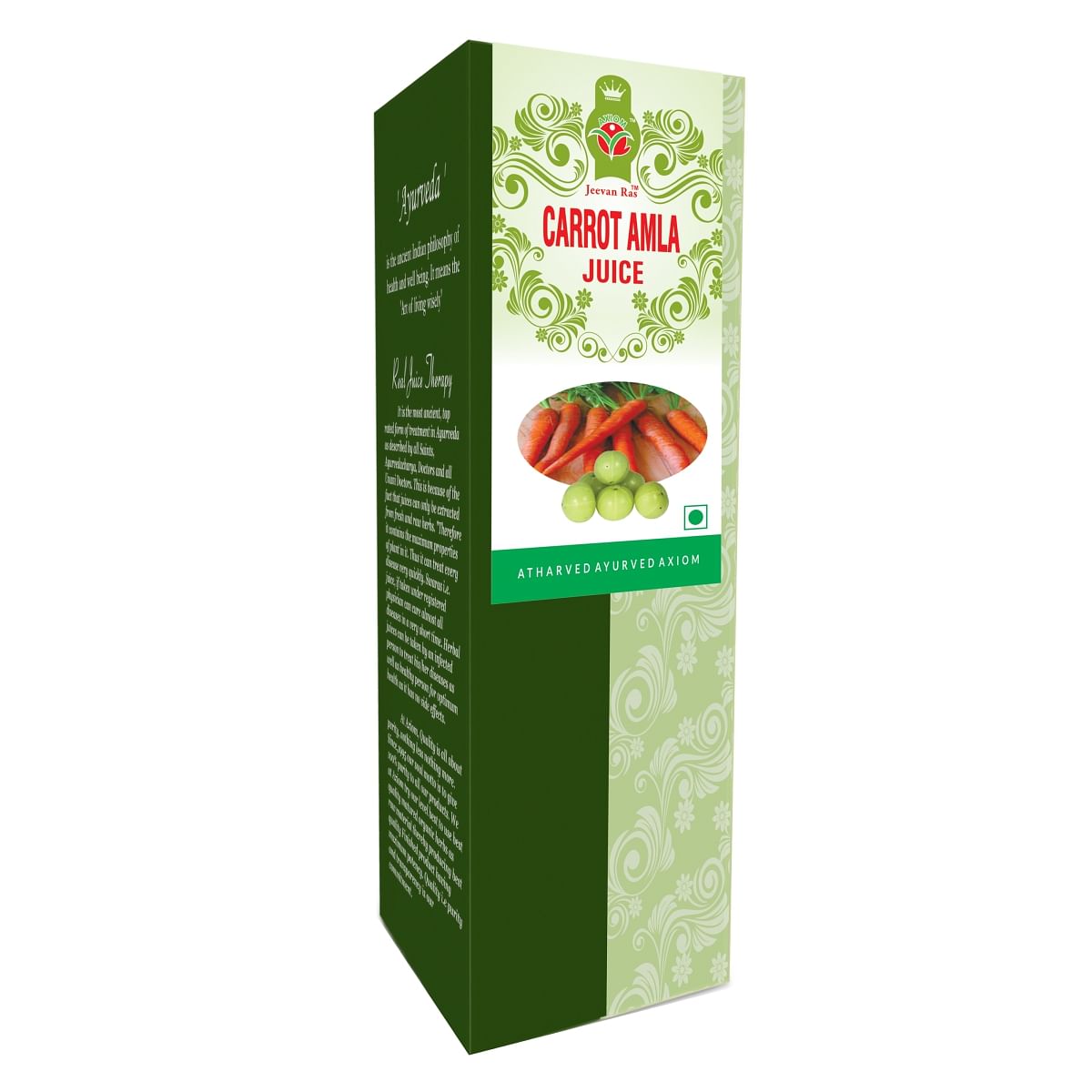 

Axiom Carrot Amla Juice|Rich in Vitamins B,C, D | Helpful for the Eyes| Boost Immune System - 1000ml