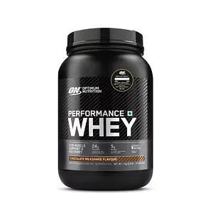 Optimum Nutrition (ON) Performance Whey Protein Powder 1Kg | 29 Serving | 24g Protein | Chocolate Milkshake Flavour | Strength | Sport Performance