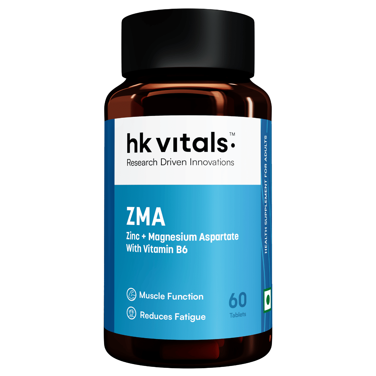 HK Vitals ZMA (60 Tablets) | Zinc + Magnesium Aspartate with Vitamin B6-picture-10