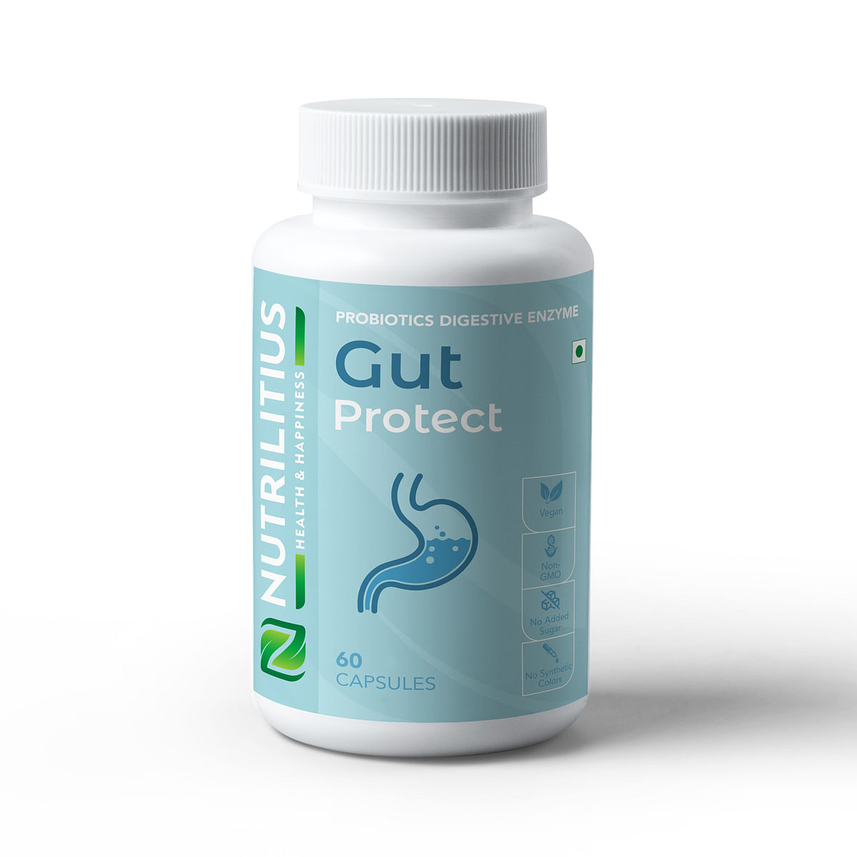 

Nutrilitius Probiotic, Gut Protect, 60 Capsules