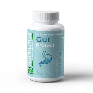 Nutrilitius Probiotic, Gut Protect, 60 Capsules