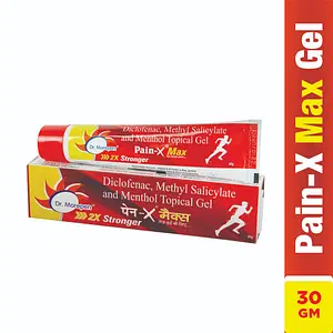 Dr. Morepen Pain-X Max Body Pain Relief Gel for Muscle, Joints, Knee, Neck & Back Pain Relief - 30gm