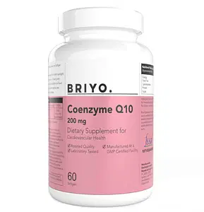 Briyo Coenzyme Q10 (CoQ10) 200 mg - 60 Softgels - Formulated To Provide Superior Absorption Antioxidant Heart Health Boost Energy Supplement High Strength Healthy for Men/Women