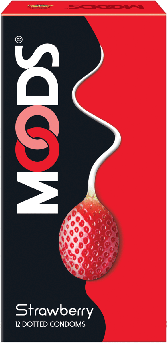 MOODS Strawberry 12s Condoms