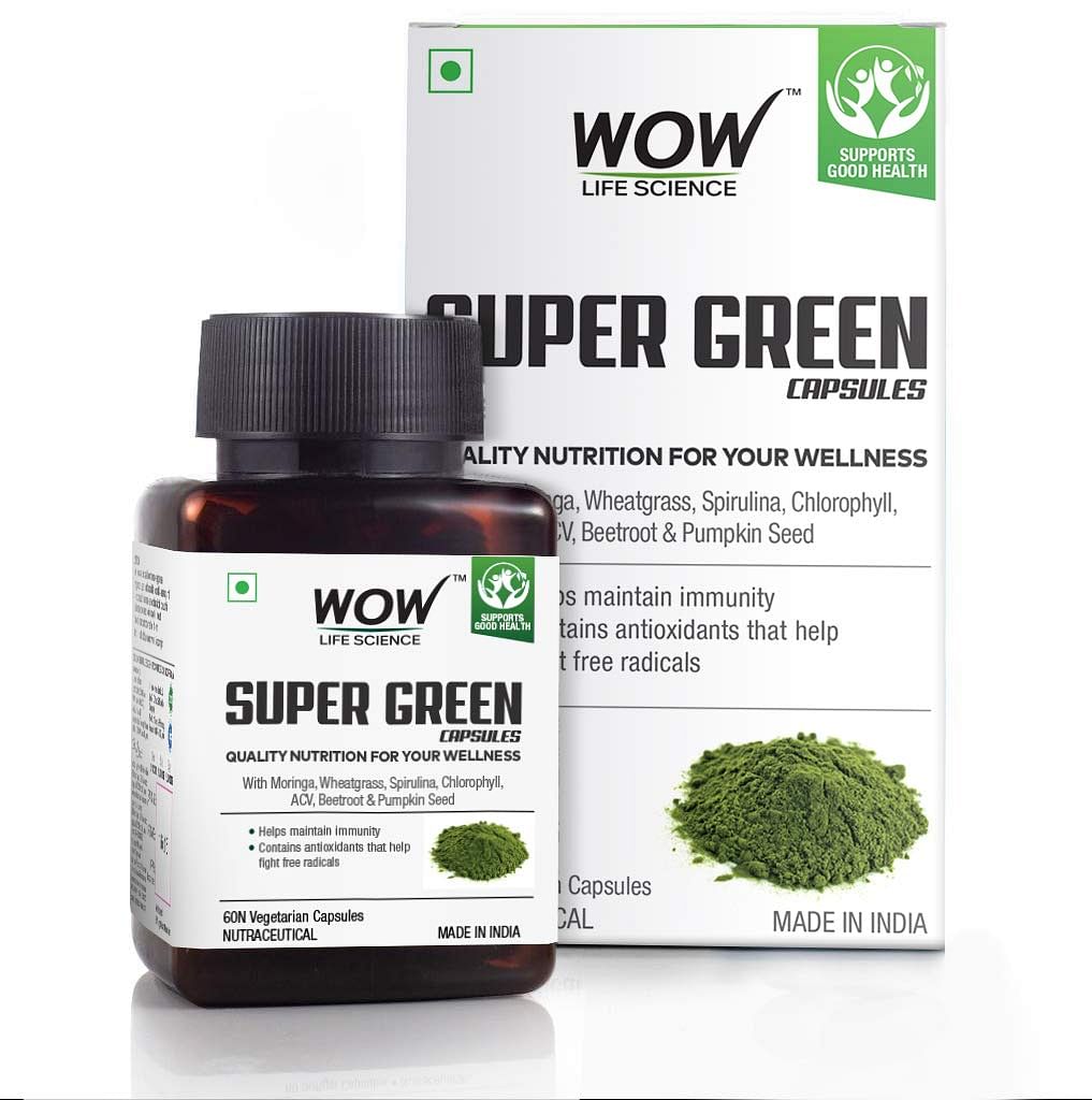 

WOW Life Science Super Green Capsules - 60 Capsules